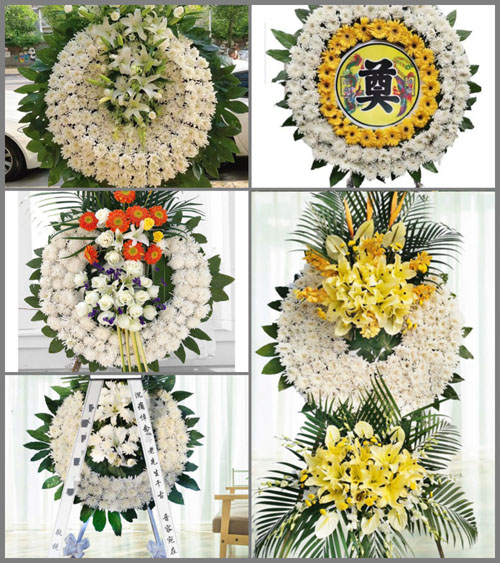 山西晋中左权县桐峪镇武家交村花圈速递